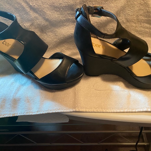 Black wedge sandal - Picture 4 of 7